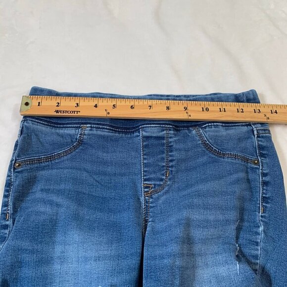 Old Navy‎ rockstar distressed elastic waist pull on skinny stretch denim jeans - Picture 8 of 10